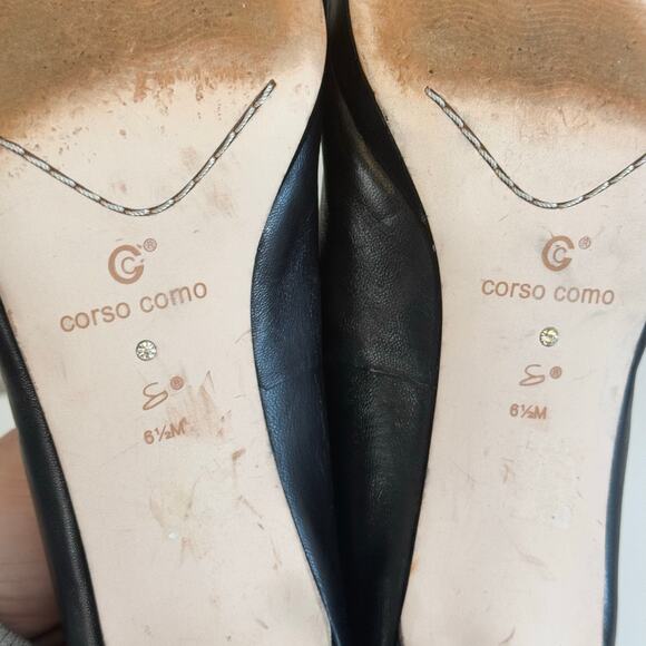 Corso Como Lara Pumps Womens 6.5M Black Leather Stiletto Heel Work Career Office - Picture 6 of 10